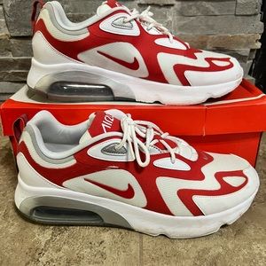 Nike Air Max 200 Men's Running Shoes Size 13 Red White AQ2568-100. Brand new